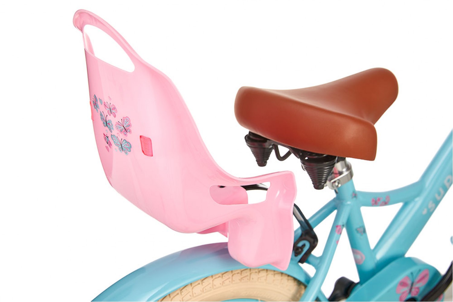 Supersuper Little Miss Girls' 18-tommer turkis cykel Supersuper Little Miss Børnecykel 18 tommer Piger Turquoise