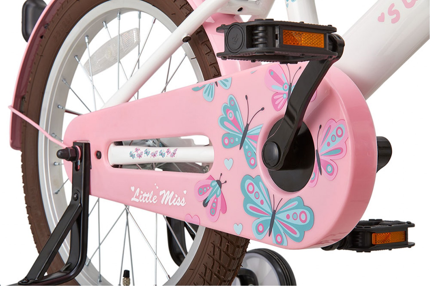 Supersuper Little Miss Pigecykel 18 tommer Hvid Supersuper Little Miss Børnecykel 18 tommer Piger Hvid