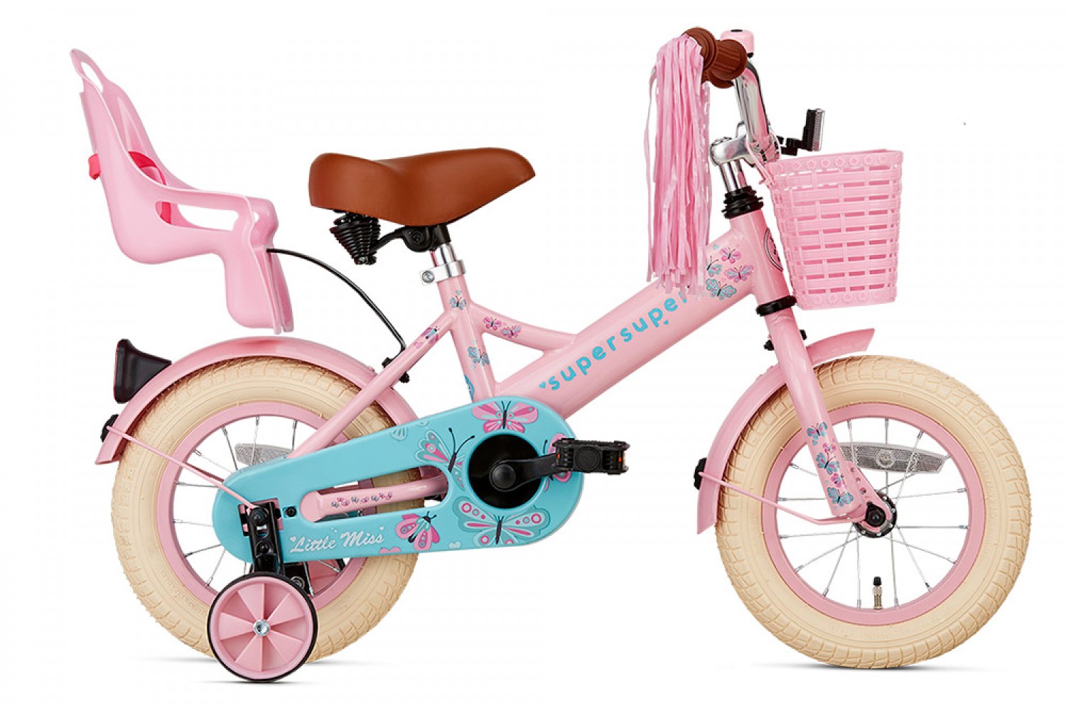 Supersuper Little Miss Børnecykel 12 tommer Piger Pink Supersuper Little Miss Børnecykel 12 tommer Piger Pink