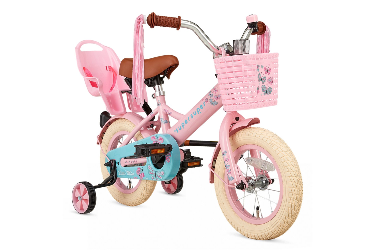 Supersuper Little Miss Børnecykel 12 tommer Piger Pink Supersuper Little Miss Børnecykel 12 tommer Piger Pink