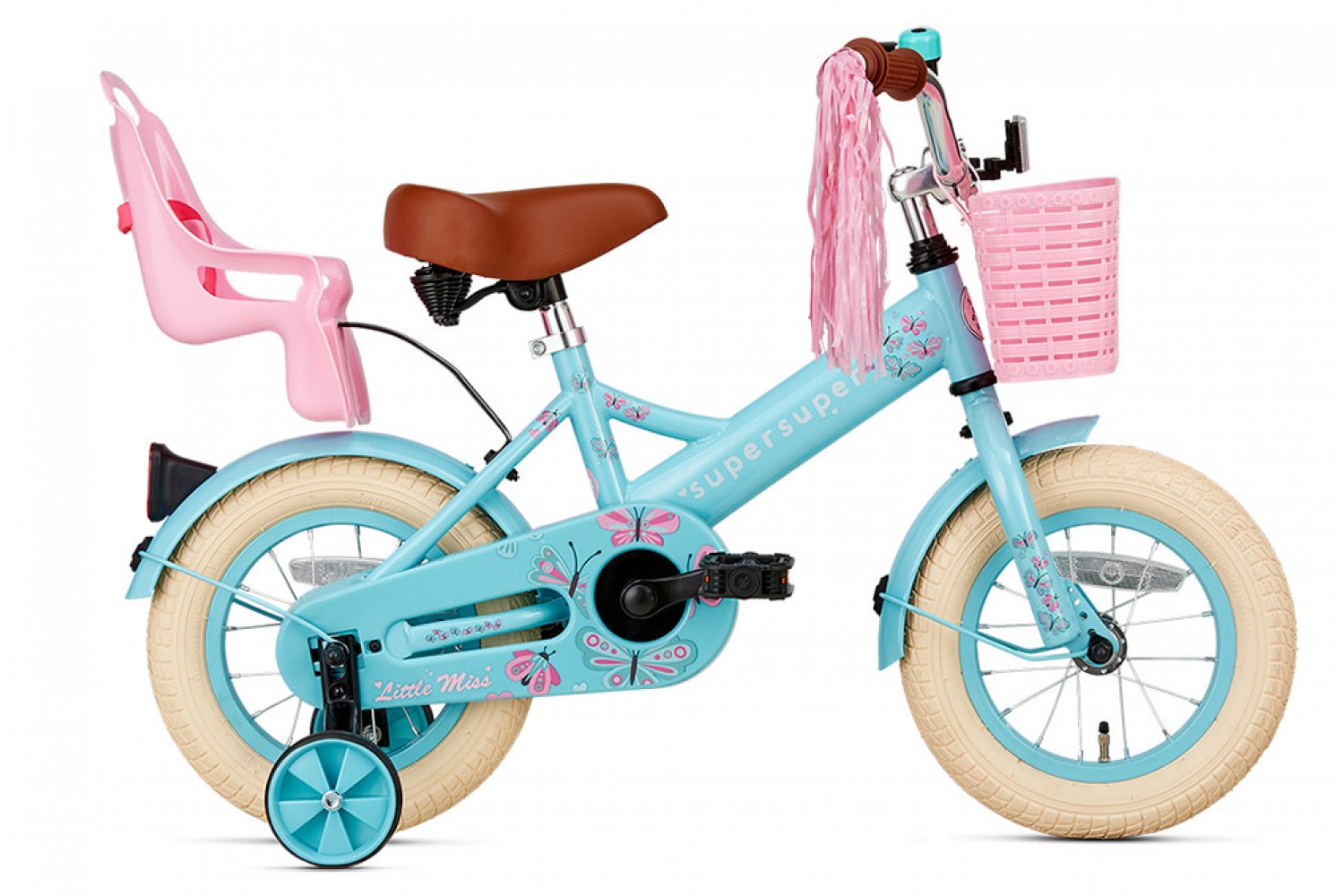 Supersuper Little Miss Børnecykel 12 tommer Piger Turkis Supersuper Little Miss Børnecykel 12 tommer Piger Turkis