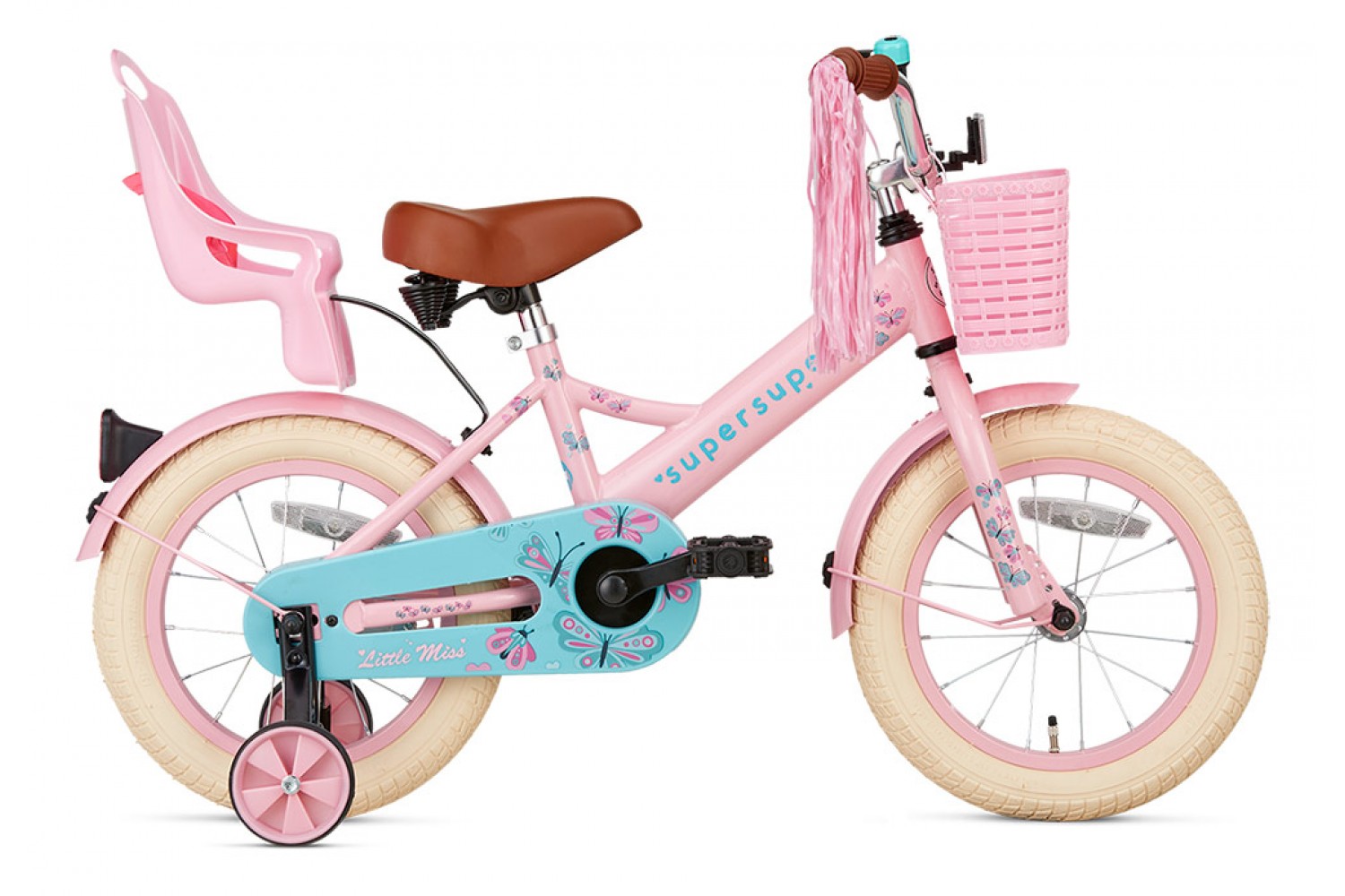 Supersuper Little Miss Børnecykel 14 tommer Piger Pink Supersuper Little Miss Børnecykel 14 tommer Piger Pink