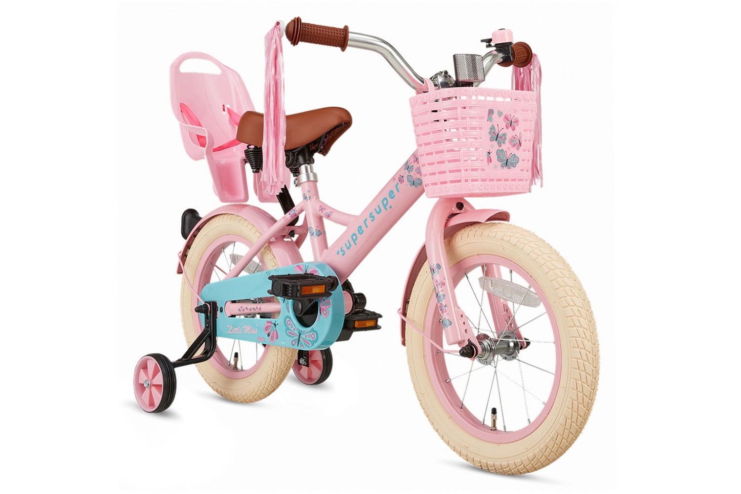 Supersuper Little Miss Børnecykel 14 tommer Piger Pink Supersuper Little Miss Børnecykel 14 tommer Piger Pink