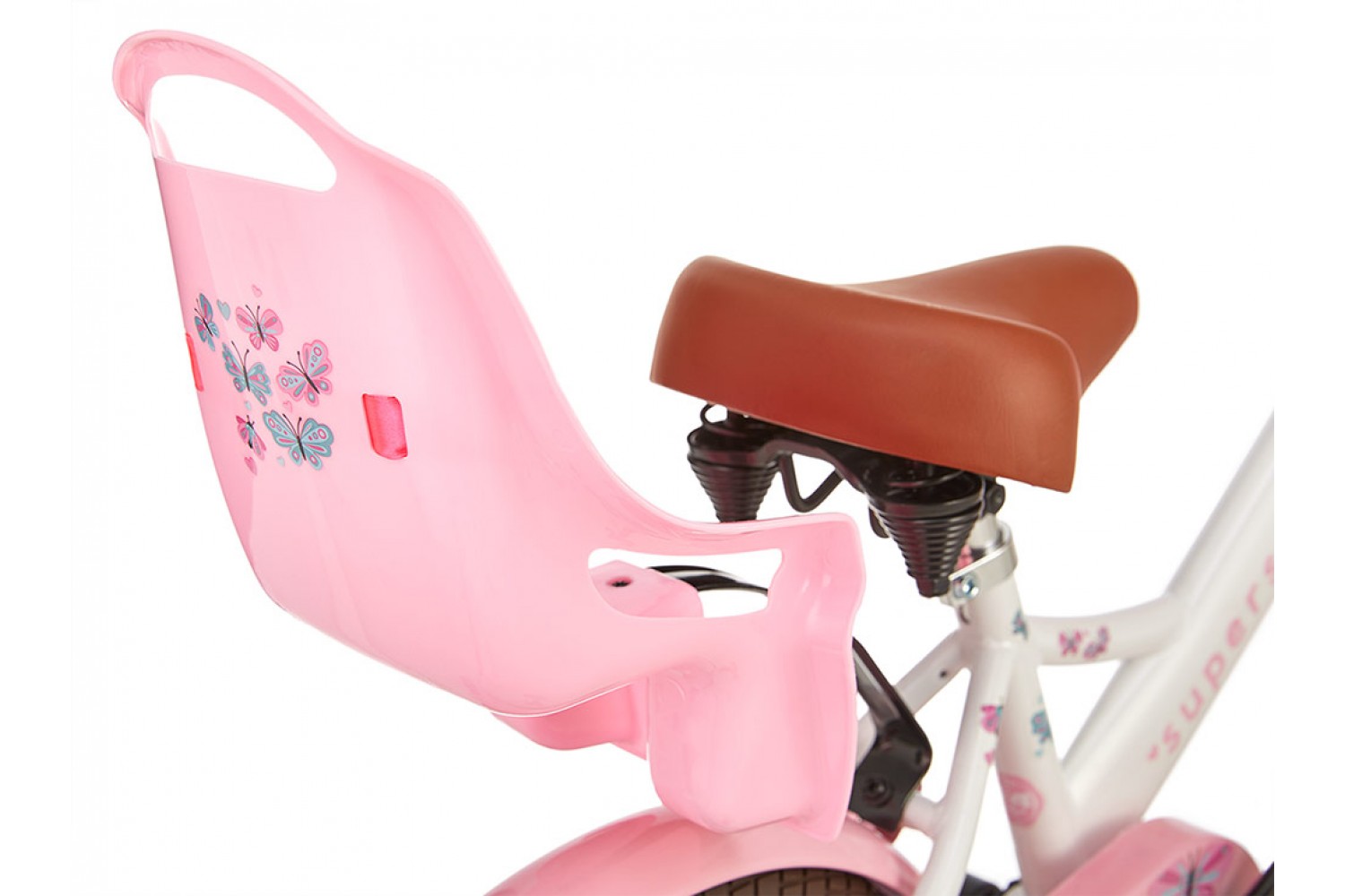 Supersuper Little Miss Børnecykel 14 tommer Piger Hvid Supersuper Little Miss Børnecykel 14 tommer Piger Hvid